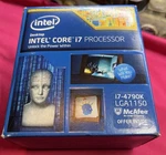 Intel Core I7-4790K 4.0GHZCPU Processor Lga 1150 -complete W/ Box & Stock Fan. Fixed Price $79.99.