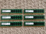 Lot Of 6X 2GB DDR3 1333MHZ Desktop Ram Modules Unigen UG25U7200M8DR-ACB10. Fixed Price $18.00.