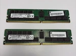 Lot Of Micron 32GB DDR4 Ecc Rdimm 2666MHZ PC4-21300R 2RX4 Ram 64GB Total. Fixed Price $200.00.