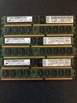Micron 2GB Registered 1RX4 PC3-10600R-9-10-MP MT18JDF25672PZ-1G4F1DD. Fixed Price $9.75.