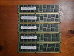 Lot Of 5 Micron 8GB 2RX4 PC3L-10600R -9-11-E2 Server Ram MT36KSF1G72PZ-1G4M1F1. Fixed Price $28.95.