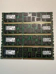 Lot 4X 16GB (64GB) Kingston KTH-PL313Q8LV/16G PC3L-10600R Ecc Dimm Server Ram. Fixed Price $65.00.
