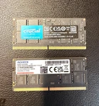 Qty 2 Adata 16GB DDR5-5600 1RX8 PC5 Laptop Sodimm Memory Crucial 4800. Fixed Price $230.00.