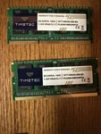 Timetec Hynix 16GB (2 8GB) DDR3 1600 (PC3 12800) Memory (76TT16NUSL2R8-8G). Fixed Price $30.00.