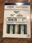 Crucial Memory 16GB Kit 2X8GB DDR3-1866 Eudimm. Fixed Price $54.99.