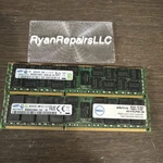 32GB (2X16GB) Samsung DDR3L Ecc Registered Server Ram PC3L-10600R Dell. Fixed Price $30.00.