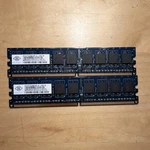 Nanya DDR2 Dimm 2GB (2X1GB) PC2-5300 Ecc Sdram Memory Kit Total. Fixed Price $8.00.