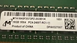Micron 16GB 1RX4 PC4-2400T-RC1-11 Hpe Server Memory Ram. Fixed Price $45.00.