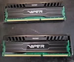 Patriot Memory Viper 8GB Kit 2X4GB DDR3-1600 PC3-12800 PV38G160C9K Desktop Ram. Fixed Price $14.99.