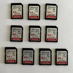 Sandisk 64GB Ultra Plus Sd Memory Card, Class 10/UHS-1, 80MB/S High Performance. Fixed Price $82.85.