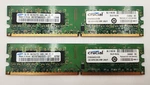 Samsung / Crucial M378T5663DZ3-CF7 CT25664AA800.K16F 2X2GB PC2-6400 DDR2-800MHZ. Fixed Price $39.99.