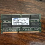 Samsung 512 Mb Sd So-dimm PC133S-333 Mhz CL3 Memory Ram M464S6453HV0-L7A. Fixed Price $19.90.