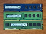 Lot Of 3X 4GB DDR3 Desktop Ram PC3-12800 1600MHZ Samsung Hynix 12GB Total. Fixed Price $13.30.