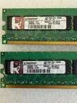 Lot (2) Kingston 1GB DDR2 PC2-5300E Ram Memory 9995321-004.A01LF. Fixed Price $24.00.