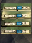 32GB 4X8GB Crucial Micron DDR4-2666 Ecc Registered Rdimm Server Ram CT8G4RFS8266. Fixed Price $109.99.
