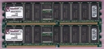 1GB 2X512MB PC-2700R DDR-333 Ecc Reg Kingston KVR333X72RC25/512 Ram Memory Kit. Fixed Price $11.98.