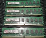 Kingston KW579C-ELF 4GB Server Kit 4X1GB DDR2 PC2-6400E 800MHZ Ecc Registered. Fixed Price $40.00.