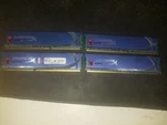 Kingston Hyperx Genesis 16GB (4X4GB) DDR3 1600MHZ Ram KHX1600C9D3K4/16GX Set OF4. Fixed Price $20.00.