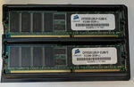 Corsair Ram 2X512 Mb (1GB) Dimm 184-PIN Ddr (CM72SD512RLP-2100/S -PC2100R. Fixed Price $23.80.