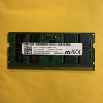 Micron 32GB DDR5 6400MHZ Csodimm Laptop Ram 2RX8 PC5-6400B MTC16C2085S1VC64BD1. Fixed Price $255.00.