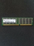 Micron 256MB, Ddr ,184 Pin PC-3200 ( Model: MT8VDDT3264AG-40BG4). Fixed Price $14.99.