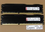 Kingston Hyperx Fury HX316C10FBK2/16 DDR3 PC3-12800U Lot (2) 8GB = 16GB Ram. Fixed Price $37.99.