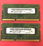 Micron 4GB (2X2GB) 1RX8 PC3-12800S Laptop Memory Ram MT8JTF25664HZ-1G6M1 Tested. Fixed Price $9.98.