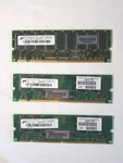 Micron MT18LSDT6472G-133B1 PC133R-333-542-B1 512MB & MT9LSDT1672-G 128MB. Fixed Price $30.00.