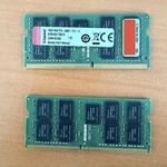 Kingston 32GB (2X 16GB) DDR4-2400T Ecc Sodimm Ram 2RX8 KVR24SE17D8/16. Fixed Price $150.00.