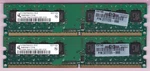 1GB 2X512MB PC2-5300 Qimonda DDR2-667 HYS64T64000HU-3S-B Hp 377725-888 Ram Kit. Fixed Price $6.20.