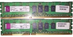 Kingston 4GB (2X2GB) DDR3-1333 PC3-10600 Ecc Server Ram Kit KVR1333D3D8R9S/2G. Fixed Price $17.99.