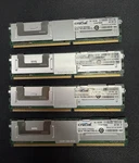 Crucial CT51272AF667.M36FH0D6 16GB (4X4GB) DDR2 PC2-5300 Ecc 240P Dimm. Fixed Price $30.00.