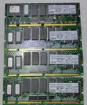 Lot Of 4 Ibm 28L1015 01K7262 128MB 100MHZ 3.3V Dimm Memory Module Total 512MB. Fixed Price $40.00.
