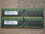 2GB (2X1GB) Elpida EBE10RD4ABFA-4A-E 1RX4 PC2-3200R-333 Ecc Registered Server. Fixed Price $20.00.