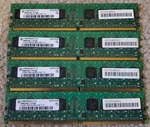 (4) HYS64T64000HU-3.7-A Infineon 512MB PC2-4200 DDR2-533MHZ CL4 240-PIN Dimm 2GB. Fixed Price $9.40.