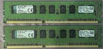2X Kingston KVR16E11S8/4HB 4GB DDR3-1600 PC3-12800 Ecc Unbuffered Ram 8GB. Fixed Price $14.00.