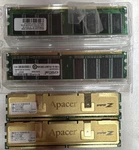 Apacer & Crucial 4X Dimm Ram Modules 5GB Total DDR2 DDR1 PC2-6400 DDR400. Fixed Price $13.00.