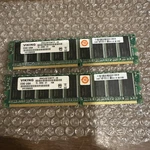 Set Of Viking VR4CU287228ETP-HE Ddr Memory Module 1GB Total 2GB. Fixed Price $21.99.