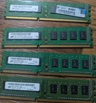 Hp Micron DDR3 PC3-10600 Ecc Dimm 2GB X4 Ram Modules 8GB Lot. Fixed Price $40.00.