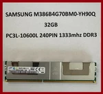 M386B4G70BM0-YH90Q Samsung 32GB DDR3 Lr Load Reduced Ecc PC3-10600 1333MHZ 4RX. Fixed Price $30.00.