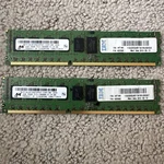 2X 2GB DDR3 PC3-10600R Ecc Registered Server Ram Micron MT18JSF25672PZ-1G4F1. Fixed Price $13.99.