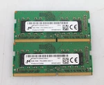 Lot 2X 8GB (16GB) Micron MTA8ATF1G64HZ-2G6J1 PC4-2666V Sodimm Laptop Memory. Fixed Price $54.99.