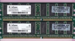 512MB 2X256MB PC2700 Infineon HYS64D32300HU-6-C Hp 305957-041 DDR-333 DDR1 Kit. Fixed Price $7.20.