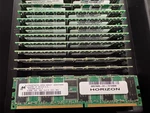 Micron 512MB Ddr PC2100R 266 Or PC2700U 333 CL2.5 Ecc Reg MT9VDDT6472G-265 / 331. Fixed Price $29.75.
