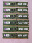 Kingston KTM2865SR/4GB (12GB) 6X2GB Modules PC2-3200 Memory Ram Ibm Eserver. Fixed Price $49.99.