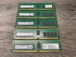 Lot Of Micron 80GB (5X16GB) DDR4-2400T Ecc Rdimm Server Ram PC4-19200 Registe. Fixed Price $295.00.