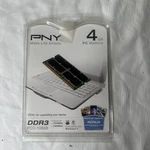 New Pny 4GB So-dimm Mhz PC3-10666 DDR3 Laptop Memory (MN4096SD3-1333). Fixed Price $10.00.