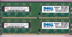 2GB 2X1GB PC2 5300 Dell SNPU8622CK2/2G DDR2-667 Hynix HYMP512U64CP8-Y5 Ab-t Kit. Fixed Price $7.20.