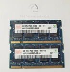 Pair! Hynix 4GB (2X2GB) 2RX8 PC2-6400S DDR2-800MHZ Sodimm Memory Ram. Fixed Price $14.95.