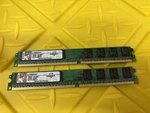Kingston KVR800D2N6/1G 2X1GB DDR2-800 PC2-6400 CL6 240-PIN Desktop Ram. Fixed Price $14.64.